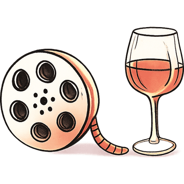 Film reel and wine — Foreign Cinema
